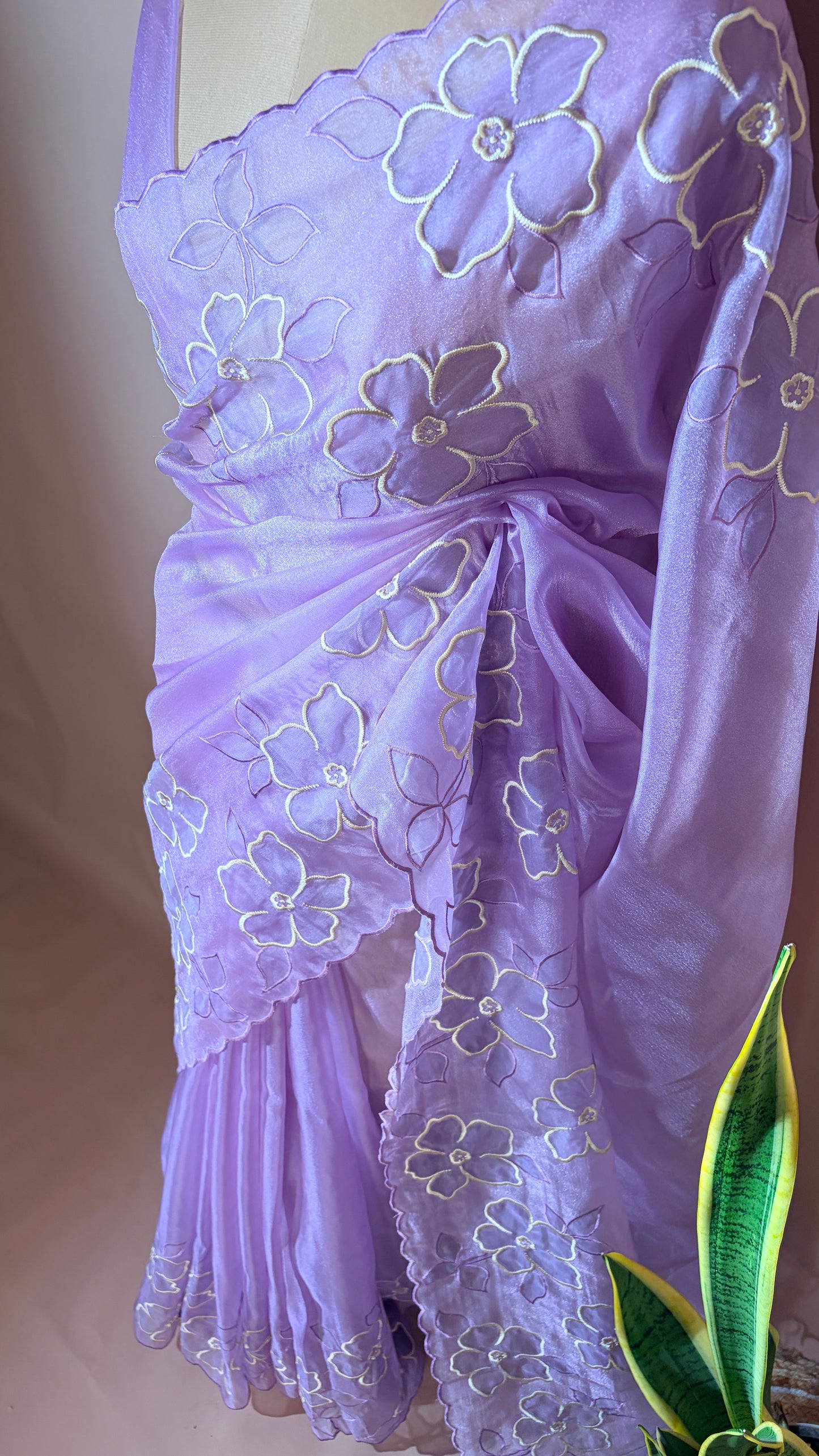 Organza floral (KL008)