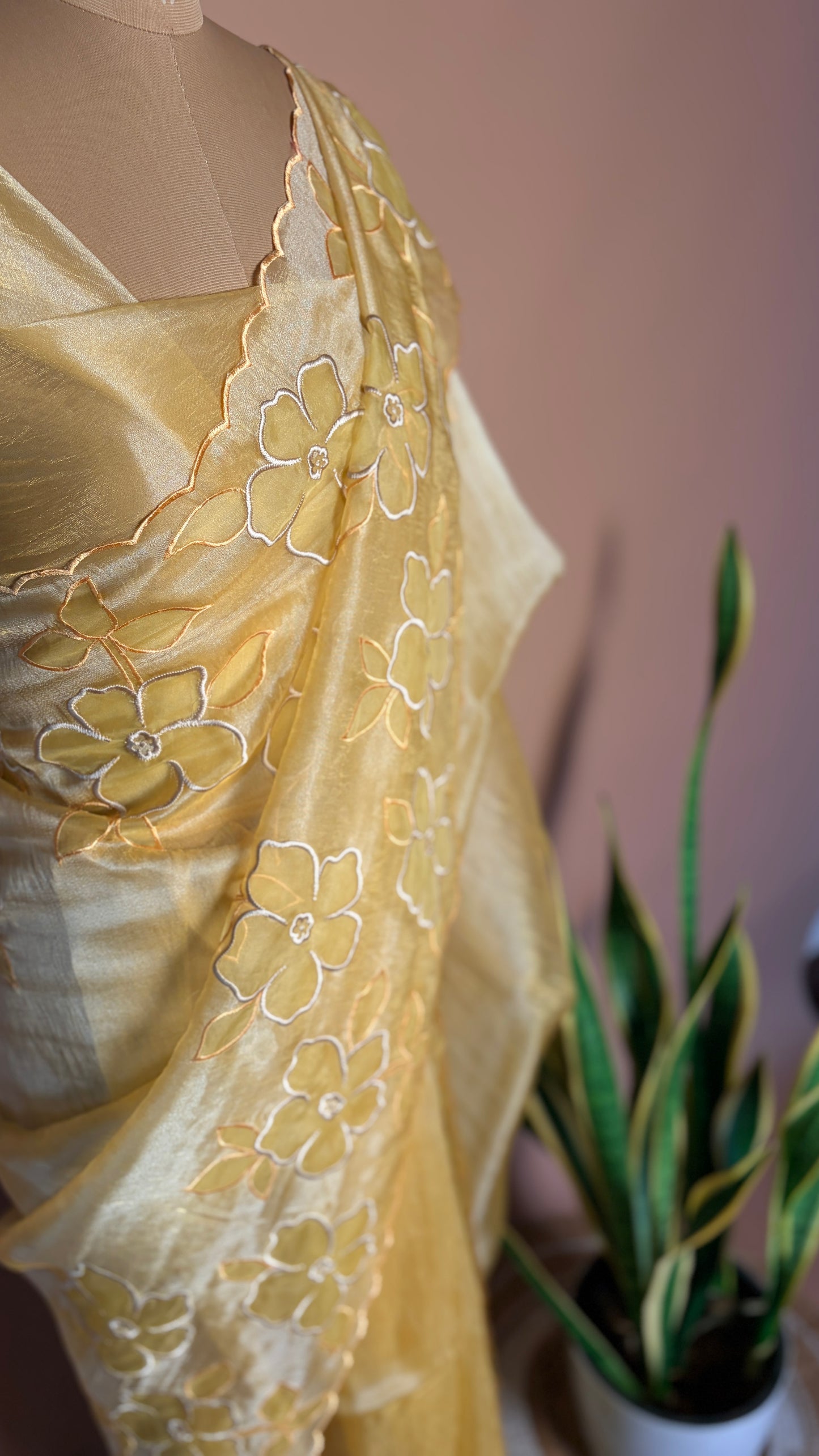 Organza floral (KL0013)
