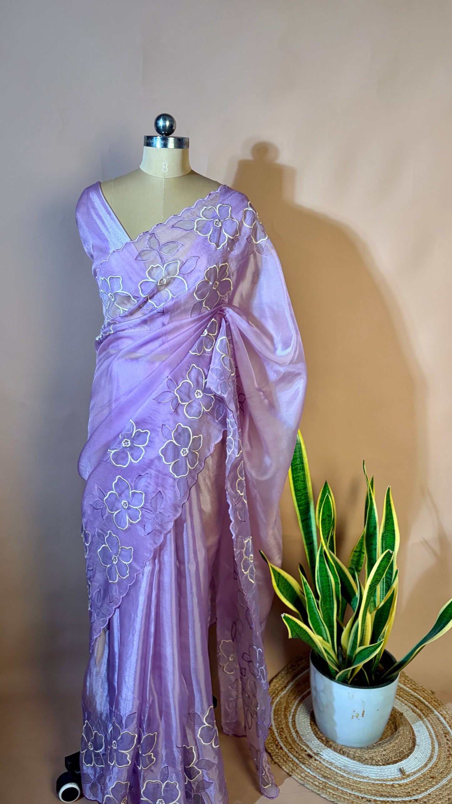 Organza floral (KL008)