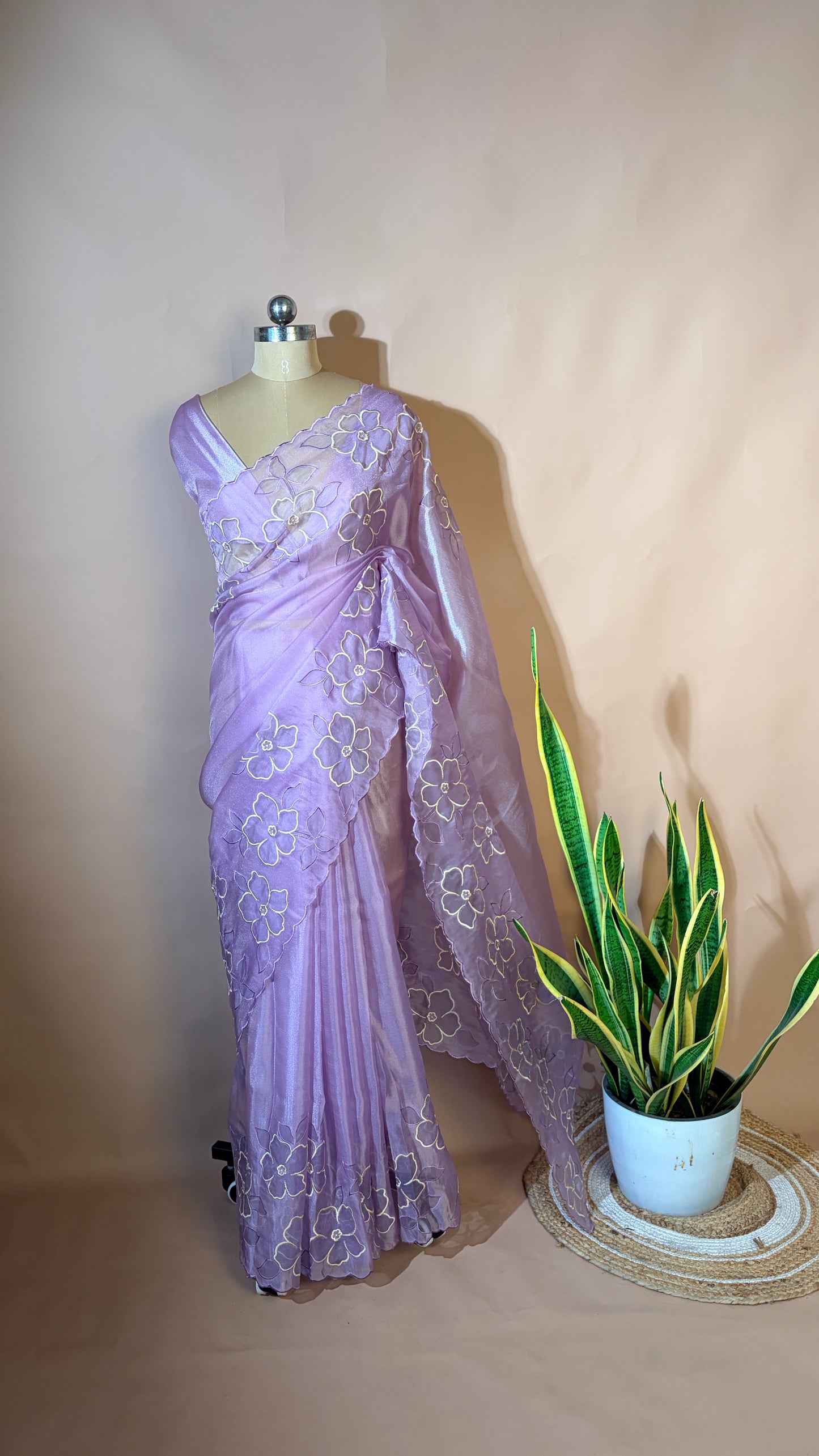 Organza floral (KL008)