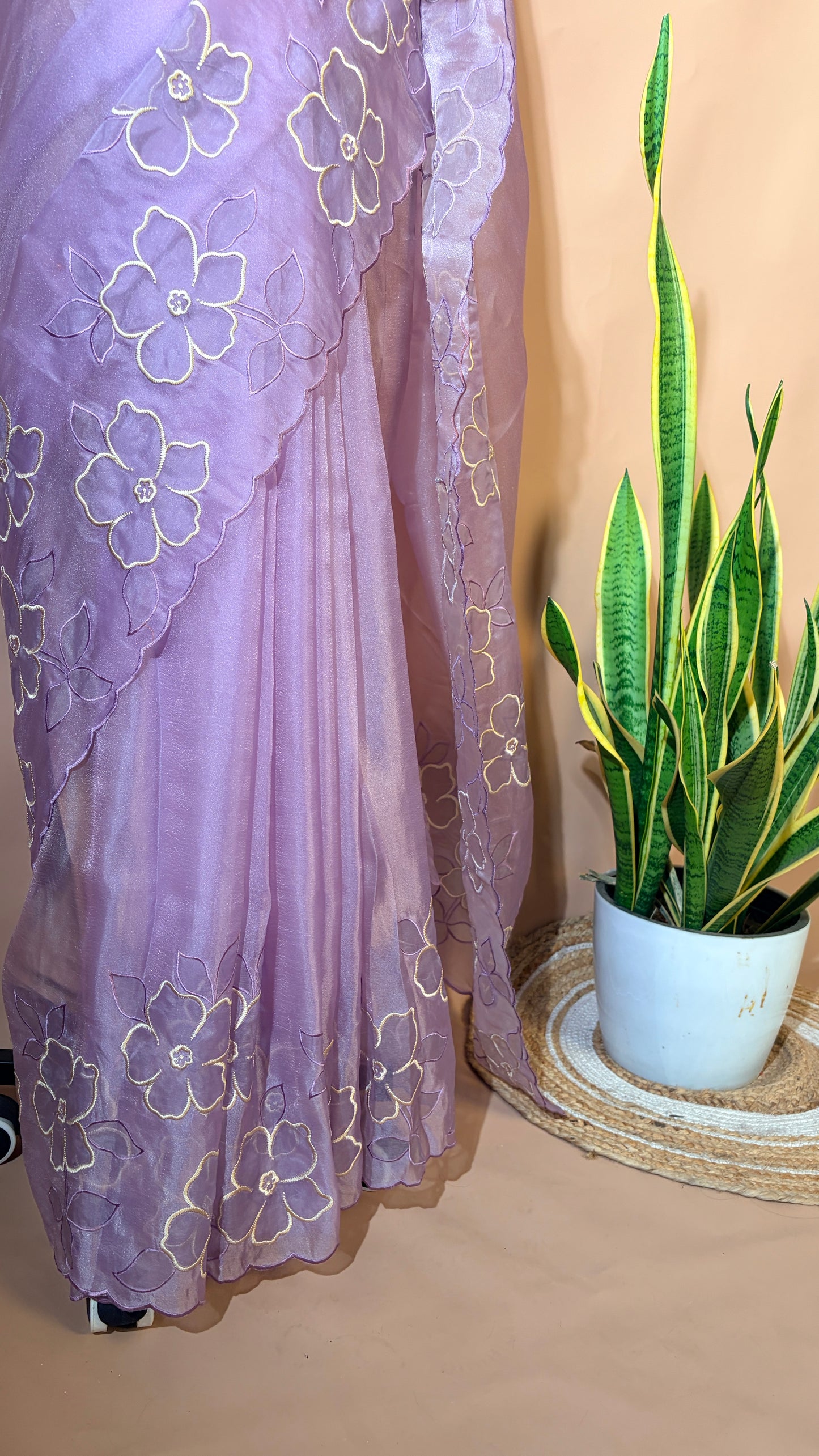 Organza floral (KL008)