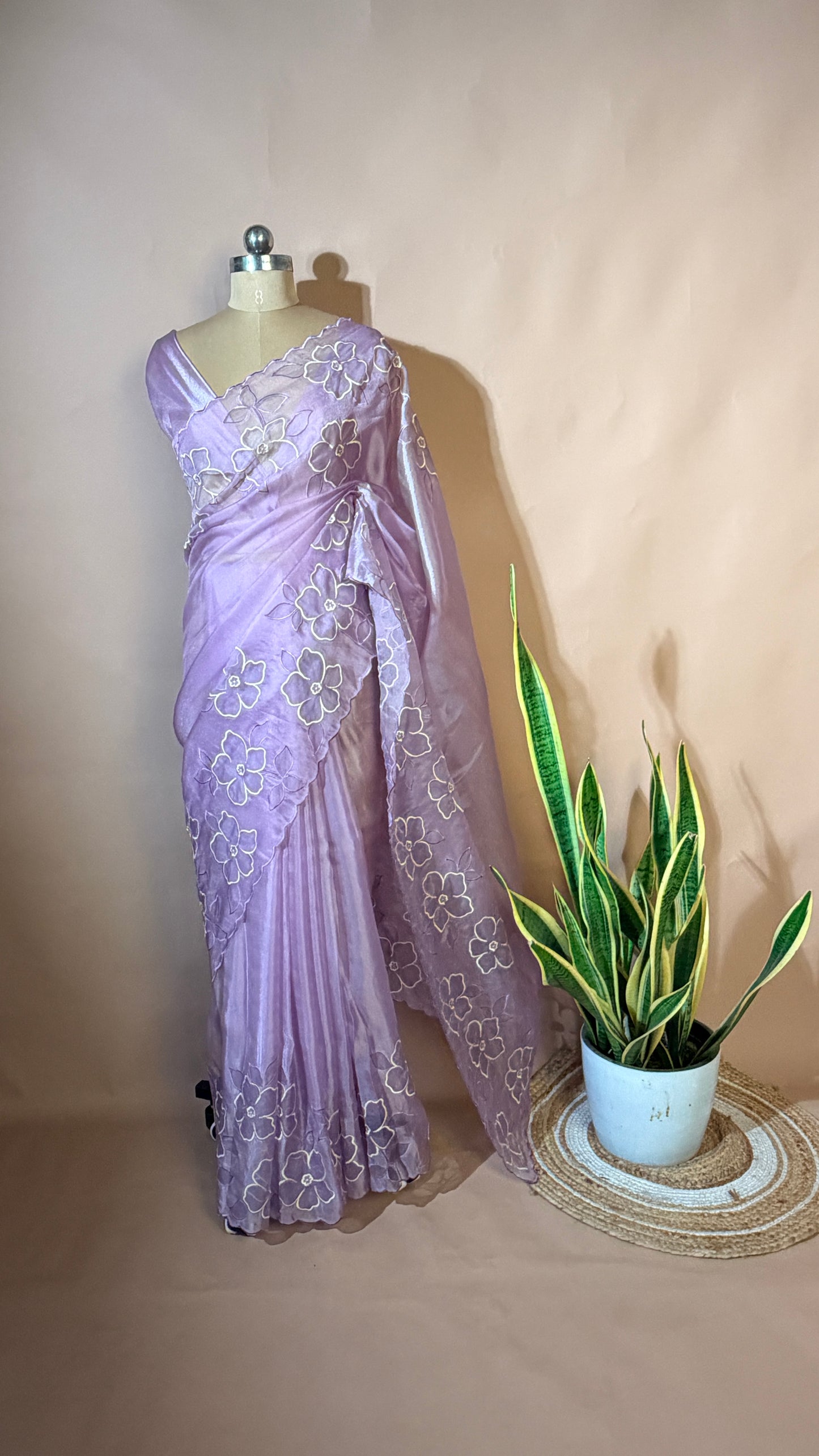 Organza floral (KL008)