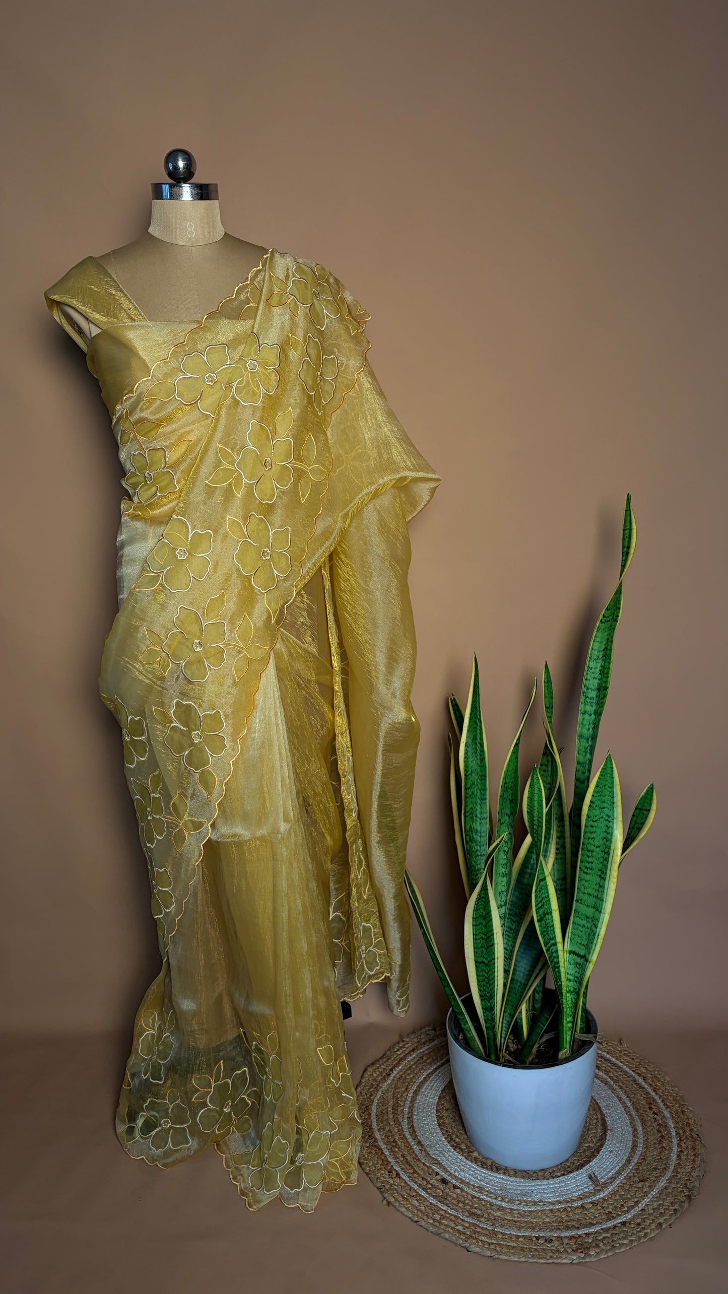 Organza floral (KL0013)