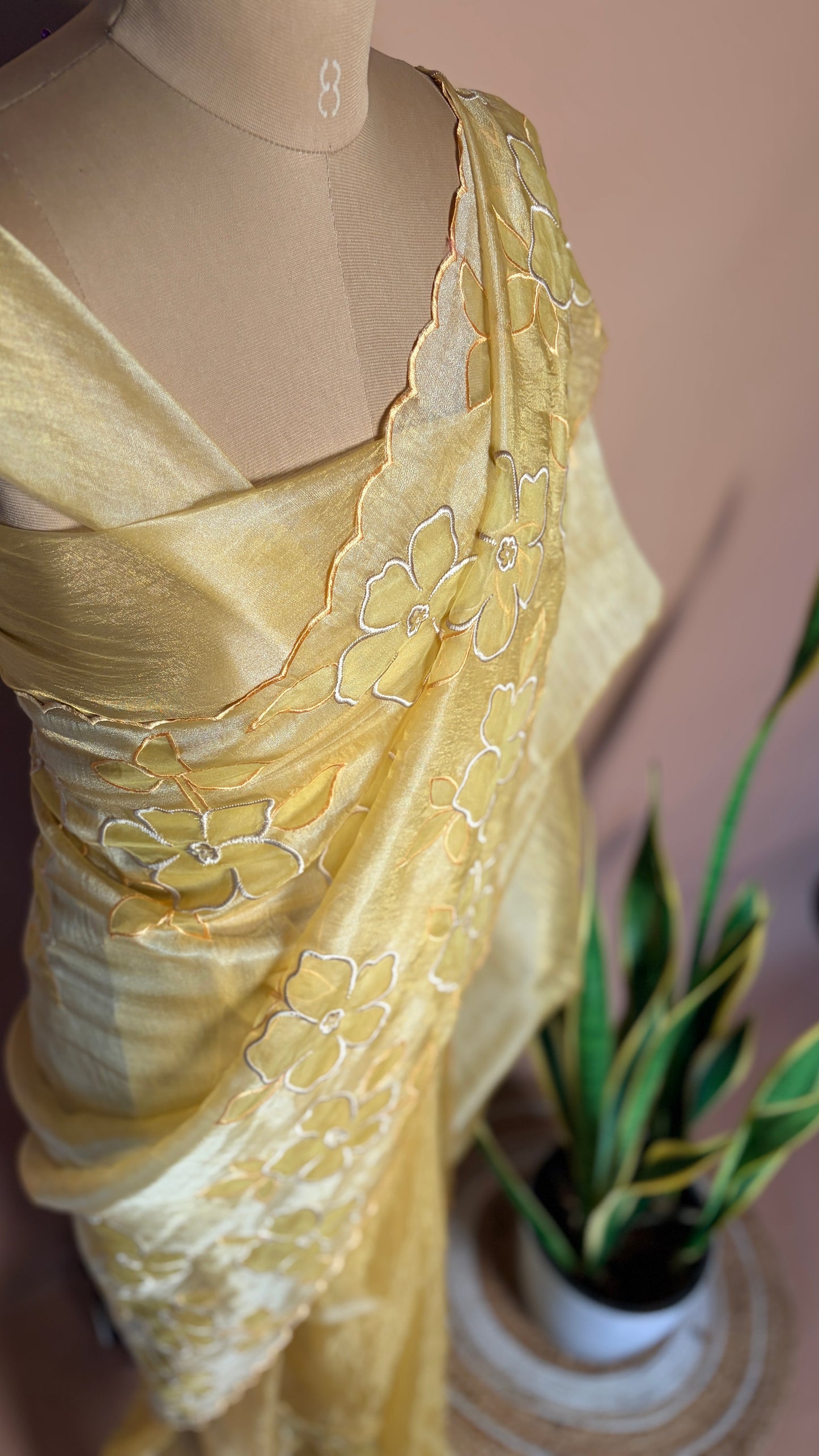 Organza floral (KL0013)