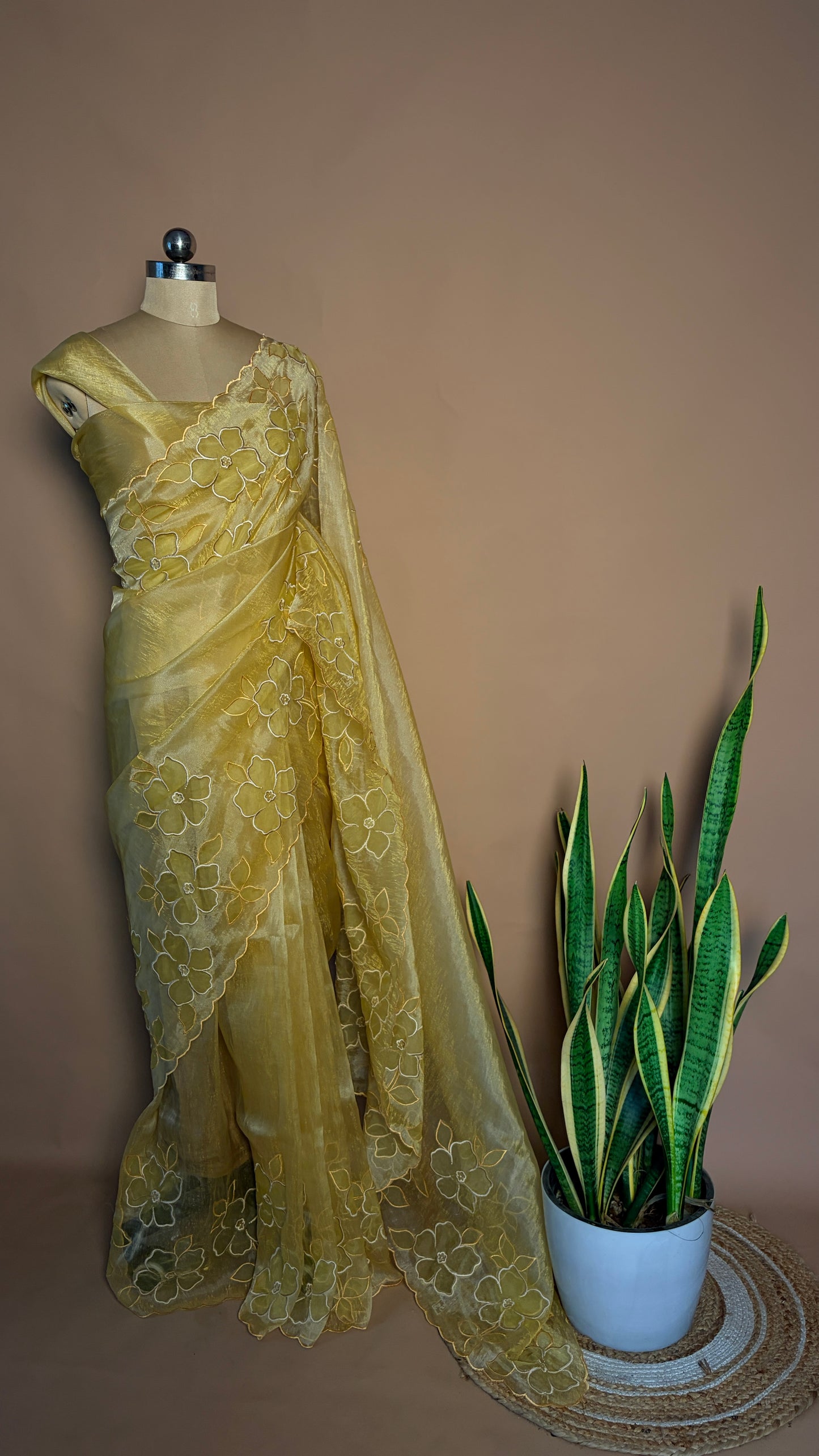 Organza floral (KL0013)
