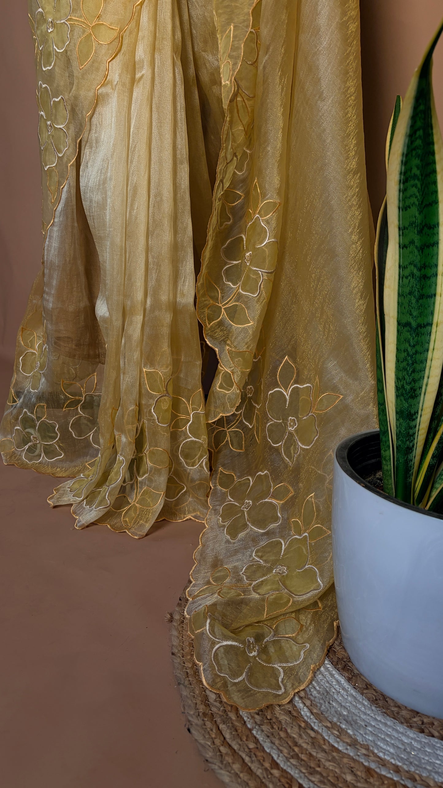 Organza floral (KL0013)