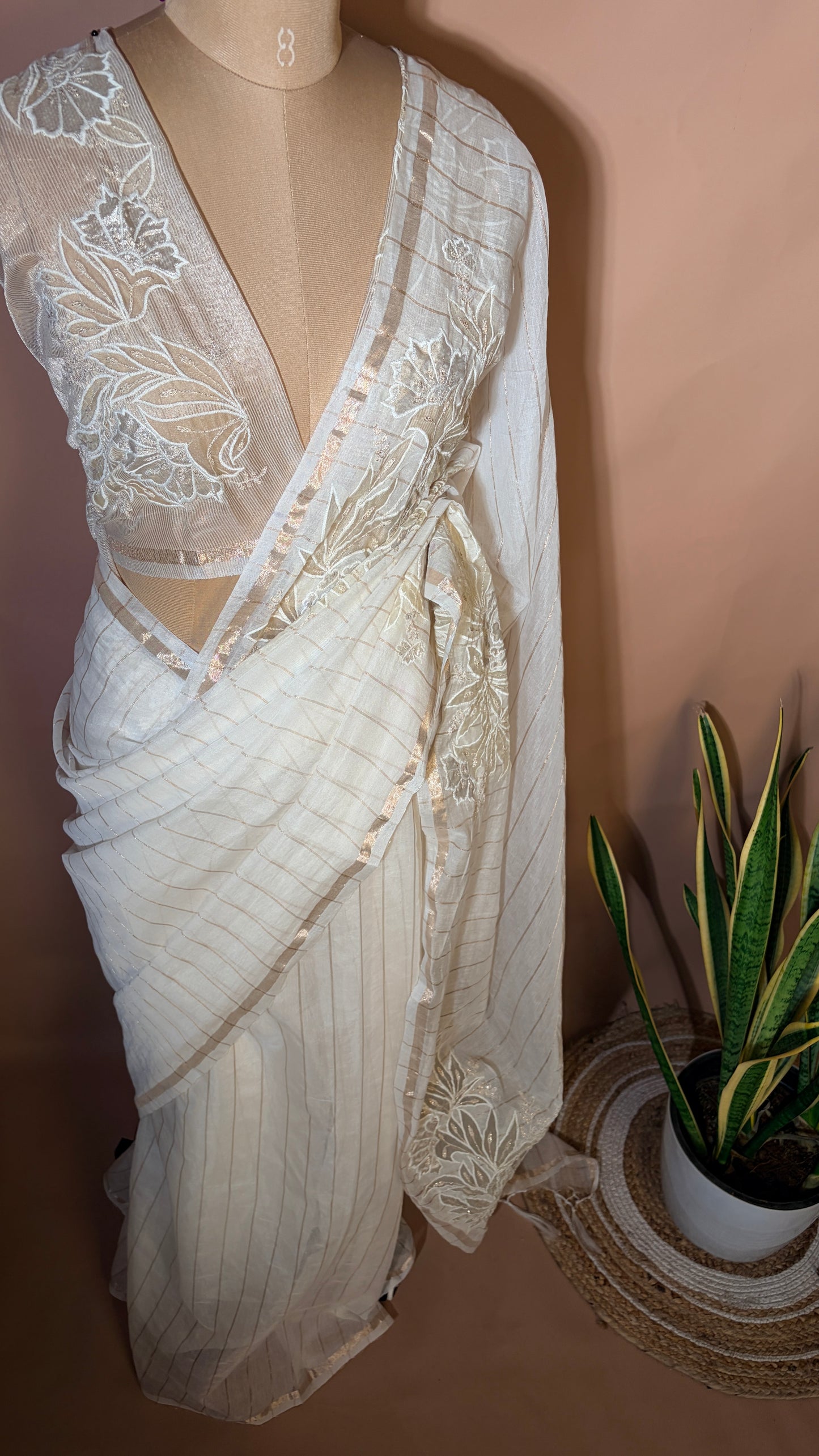 Chanderi applique (KL0017)