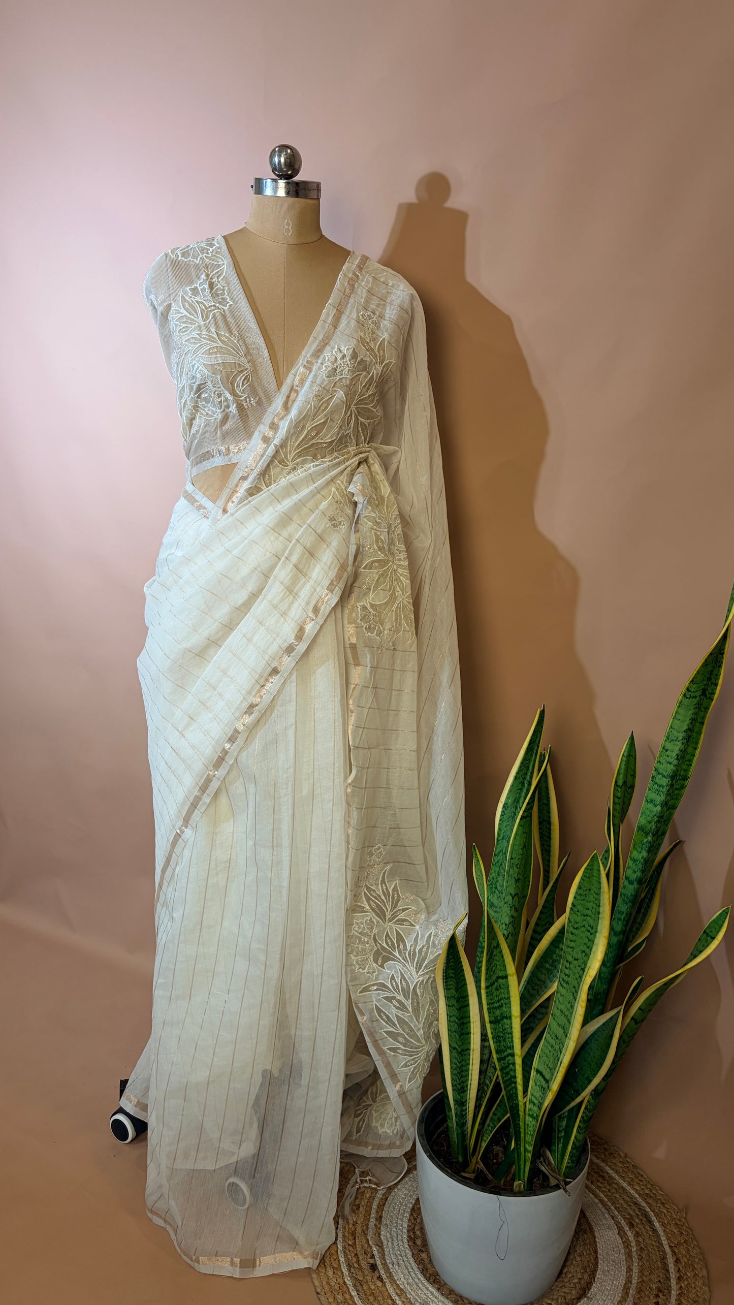 Chanderi applique (KL0017)