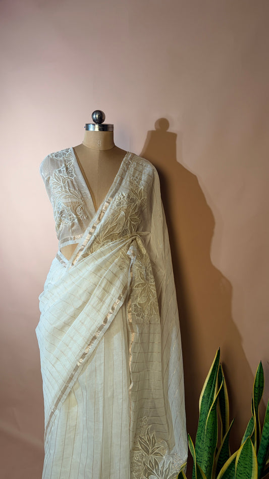 Chanderi applique (KL0017)