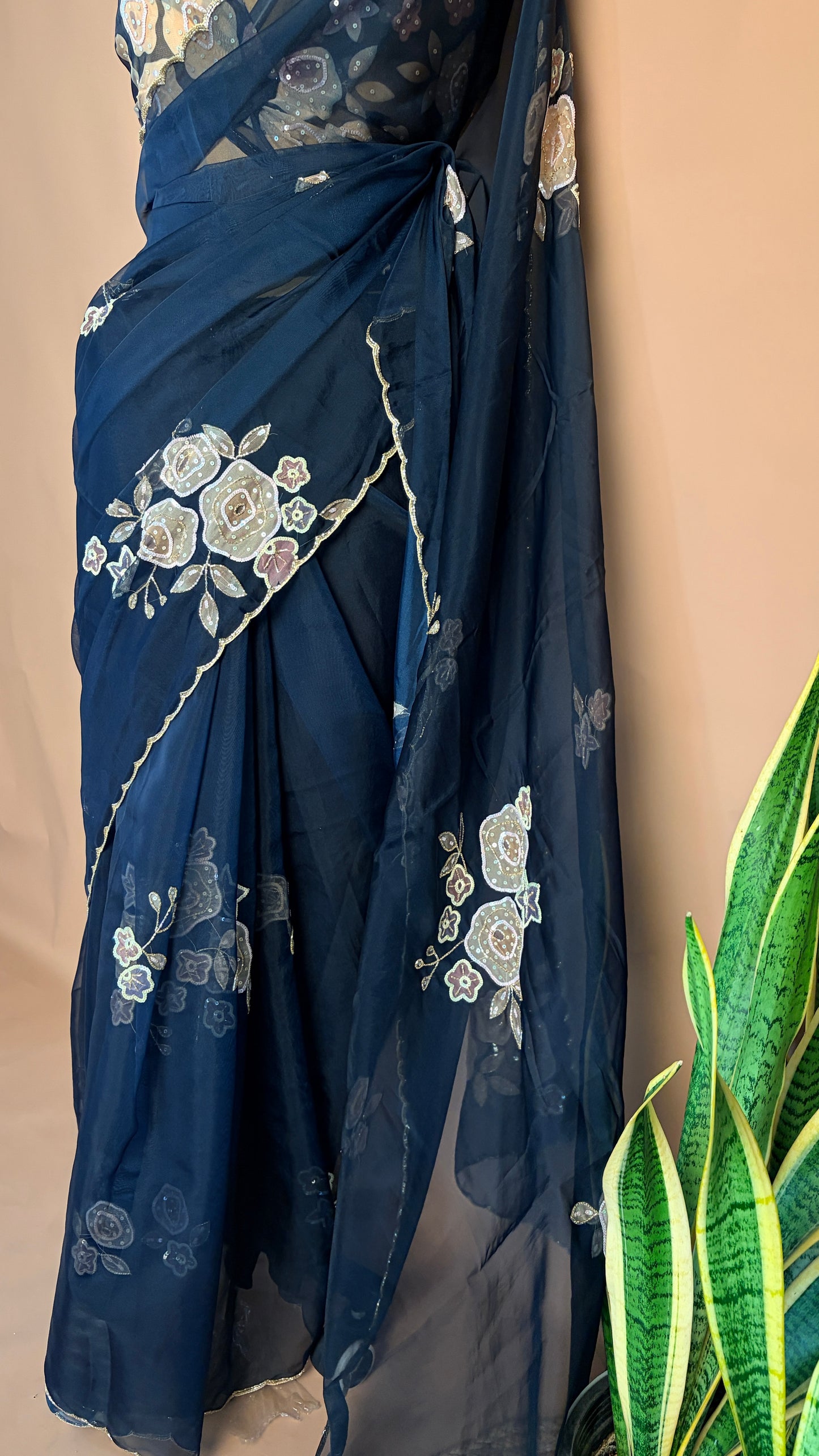 Handworker organza saree (KL0021)