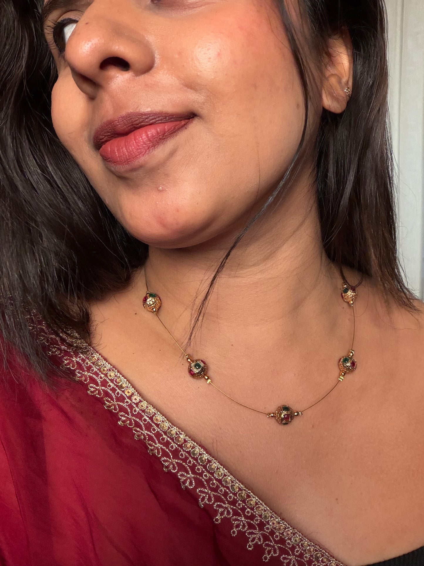 Invisible chain with multi pendant KLJ30