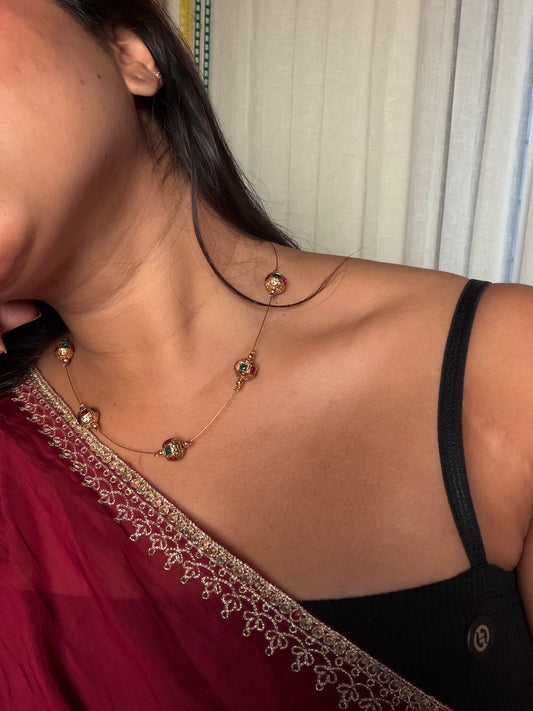 Invisible chain with multi pendant KLJ30