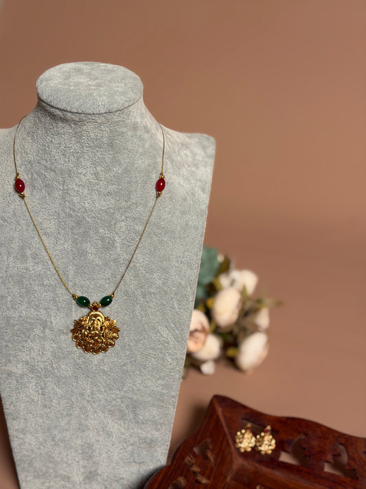 Invisible chain with Lakshmi Pendant KLJ14