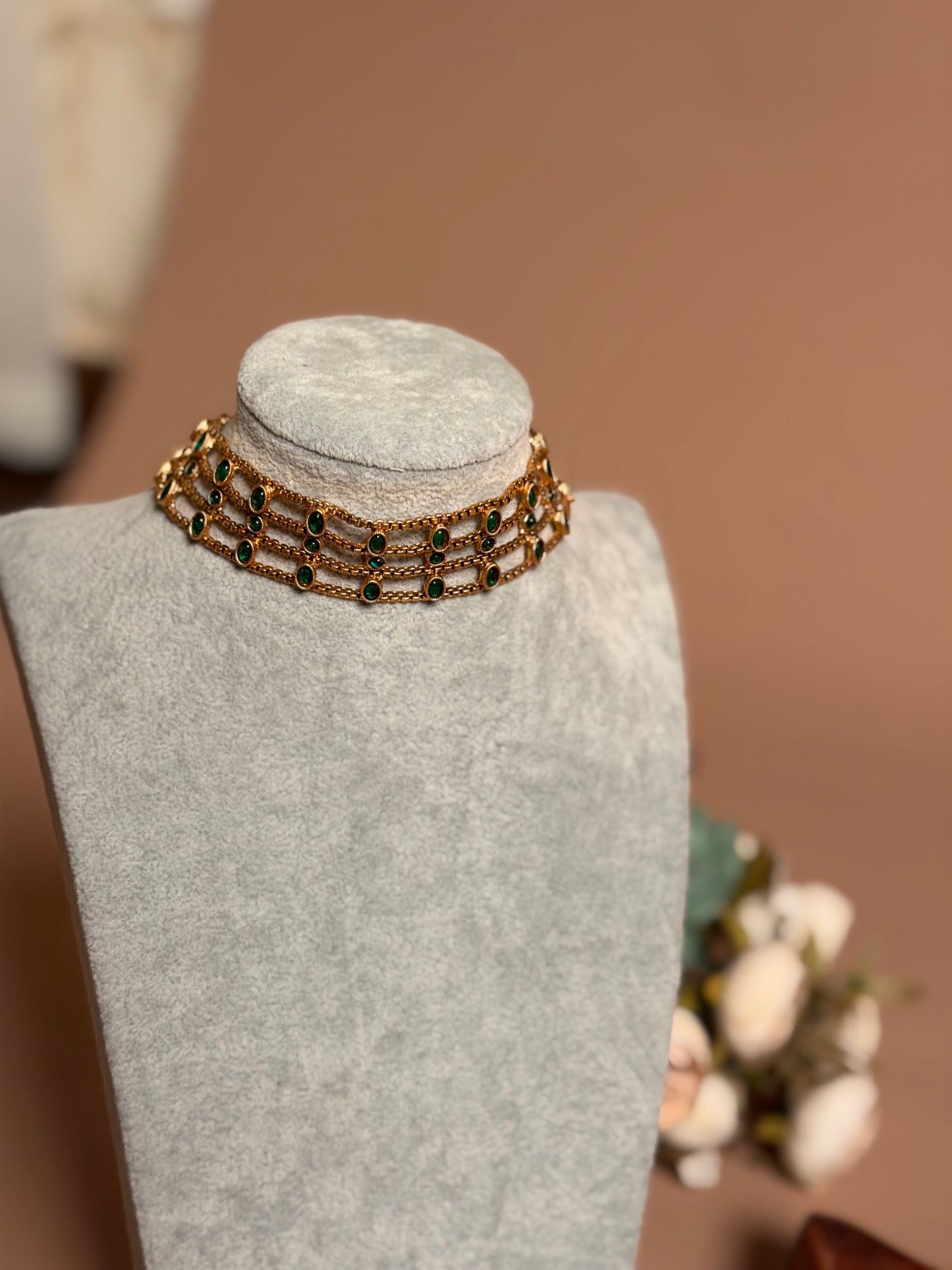 Layered chocker Green KLJ20