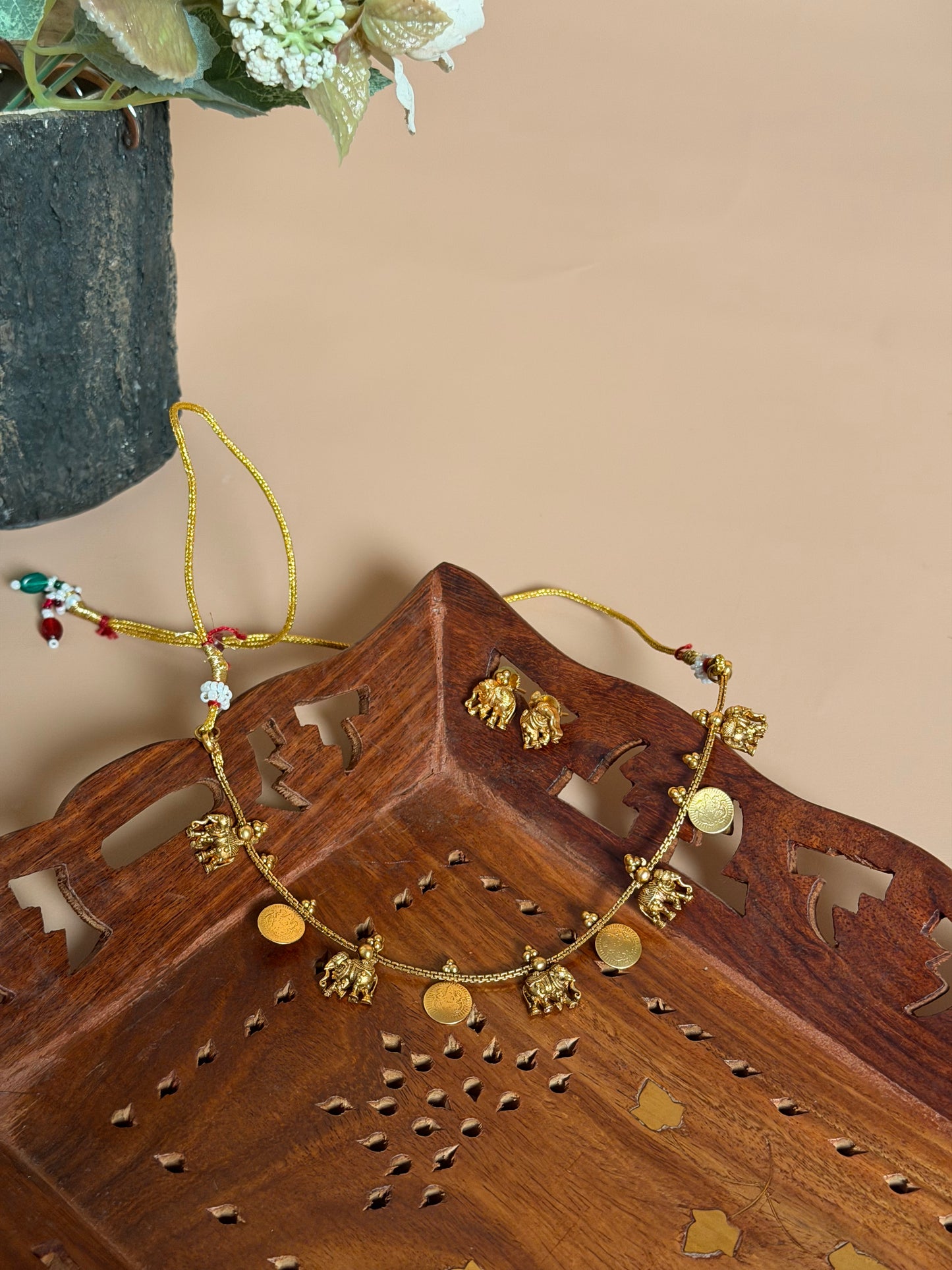 Hathi Coin necklace set KLJ25