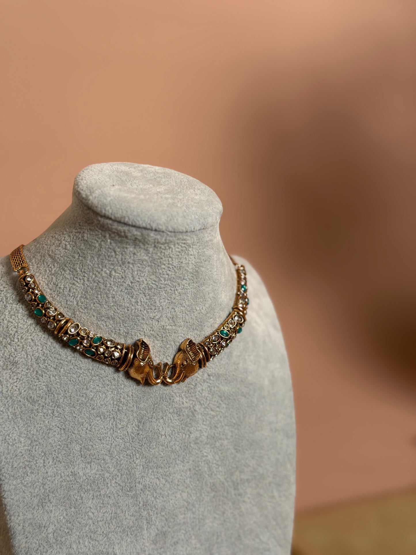 Hathi Hasli chocker set Green KLJ24