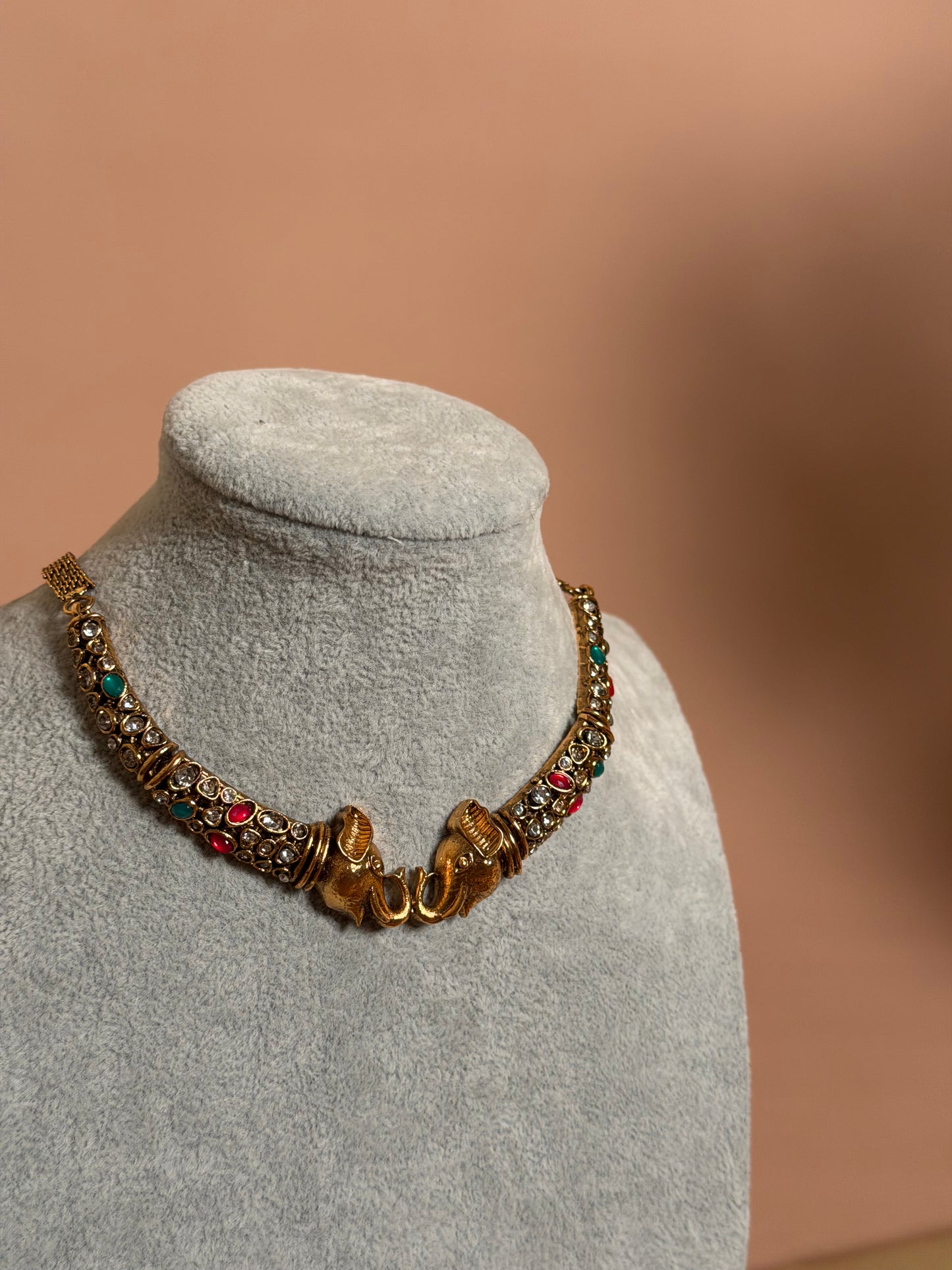 Hathi Hasli chocker set multi colour KLJ23