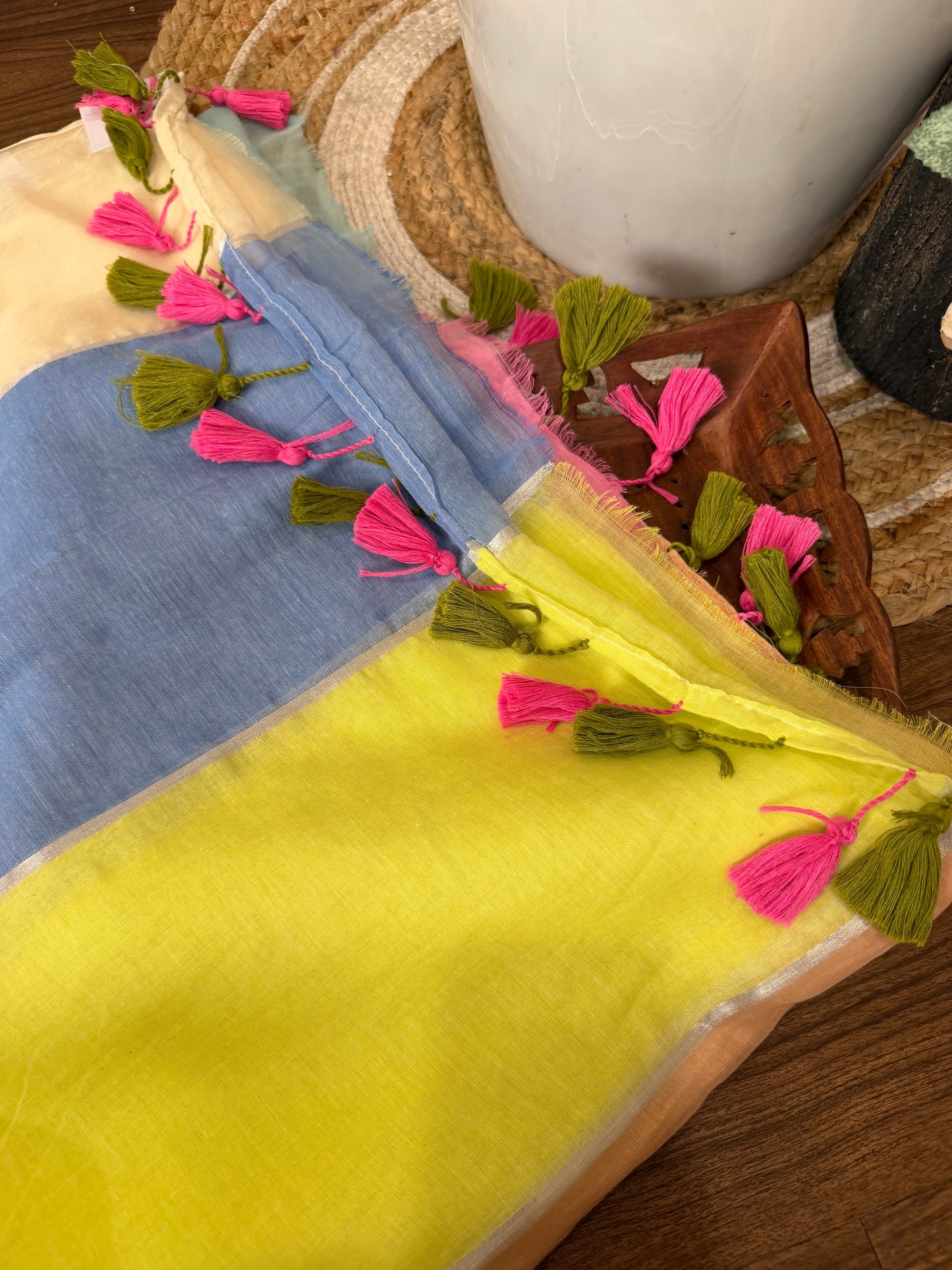 Mul cotton multi colour strips KL0036